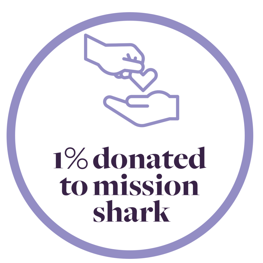 1% Donated to Mission Shark